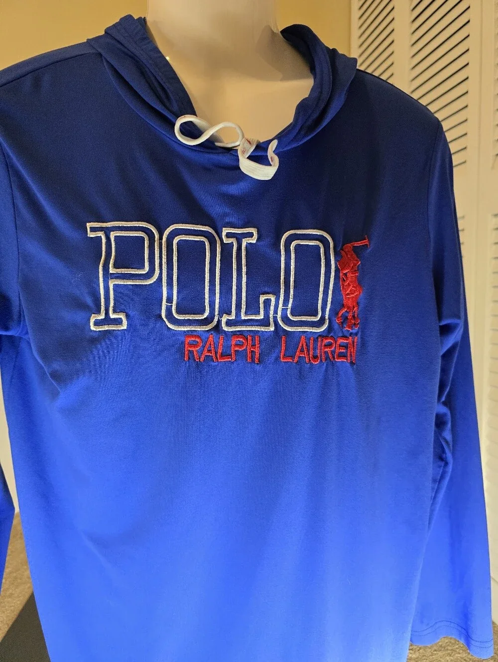 Polo Ralph Lauren Blue long sleeve Hooded shirt